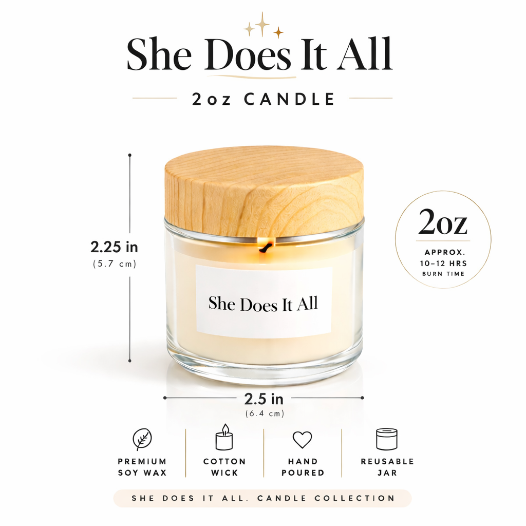 2oz Handmade Candle