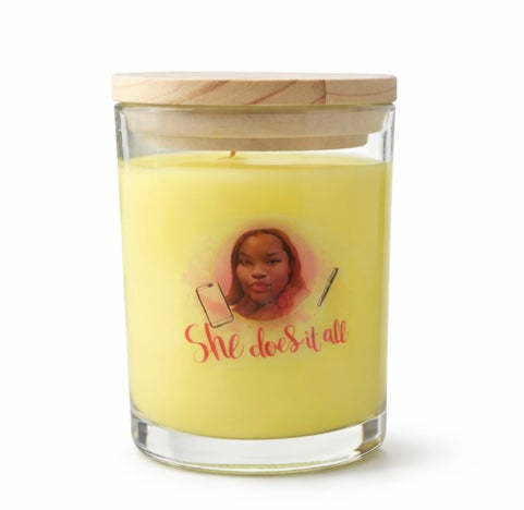 7oz glass jar candle